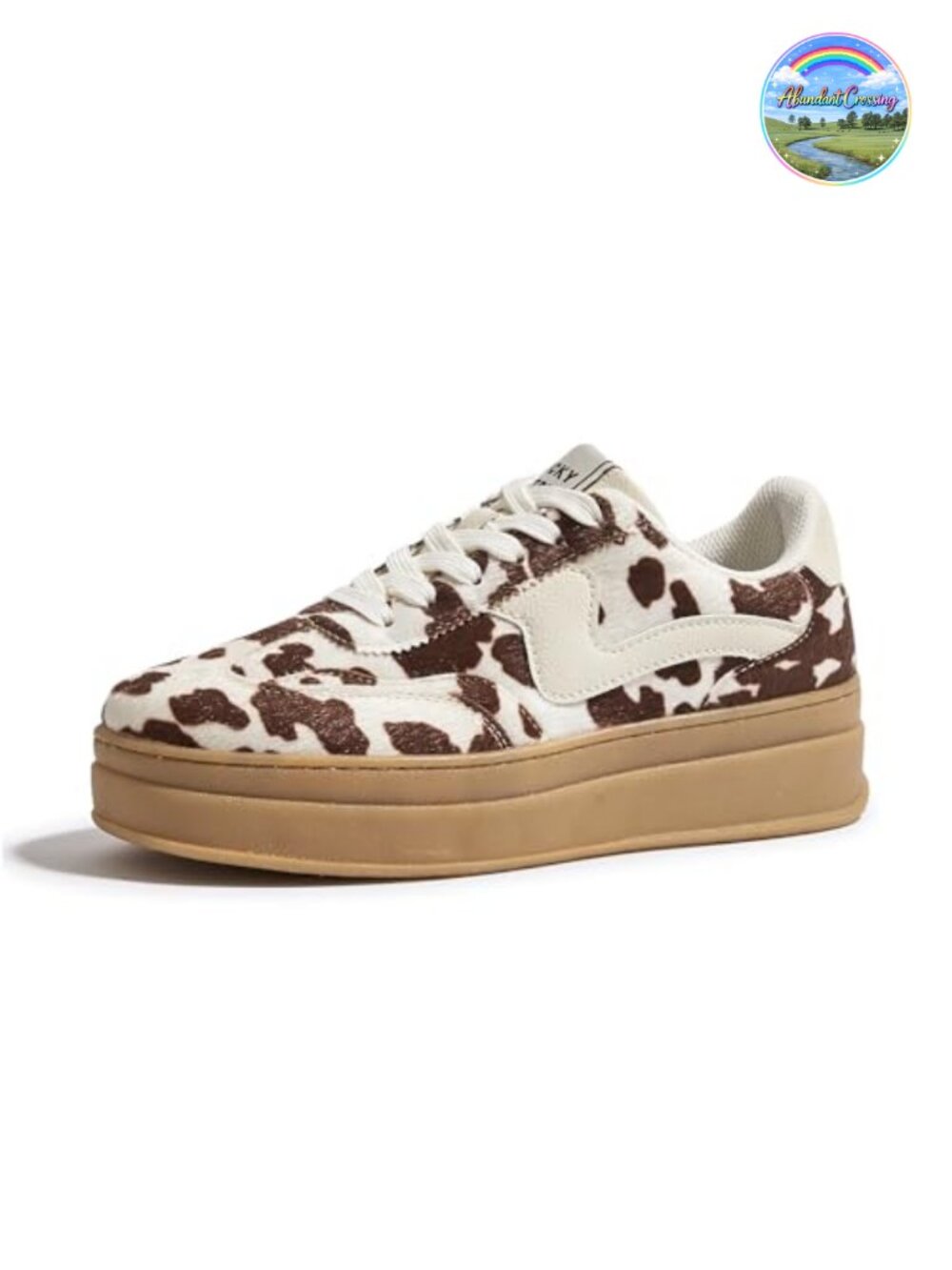 Platform Fashion Sneakers Faux Leather Suede Thick Sole Walking